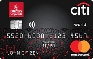 Discontinued: Emirates Citi World Mastercard